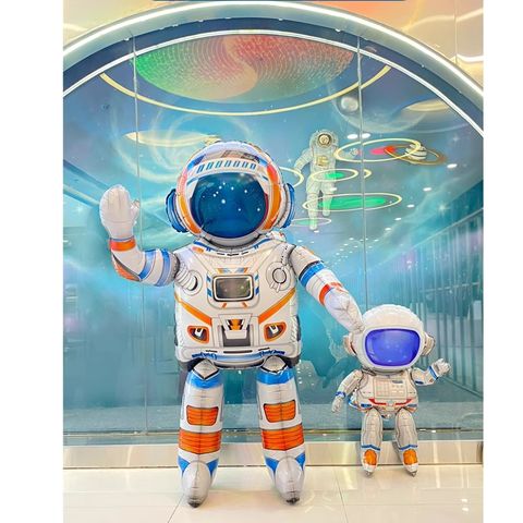 Standing Inflatable Astronaut Foil Balloon Outer Space Decorations