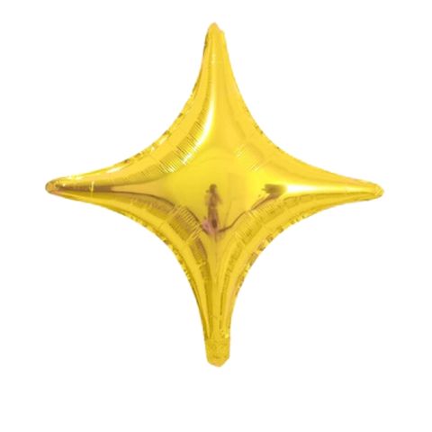Gold Star Balloons Outer Space Decorations  10Pcs