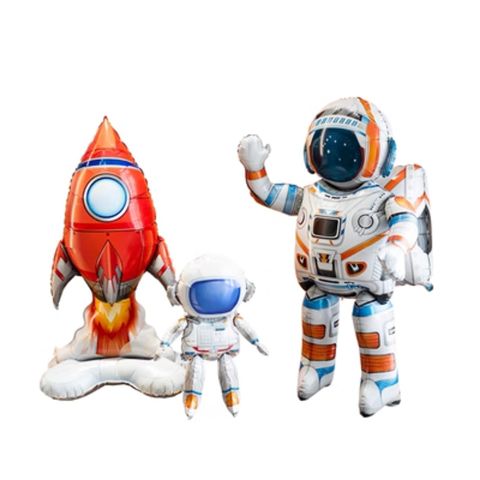 Rocket Shaped Balloon Outer Space Decorations Universe Space Theme