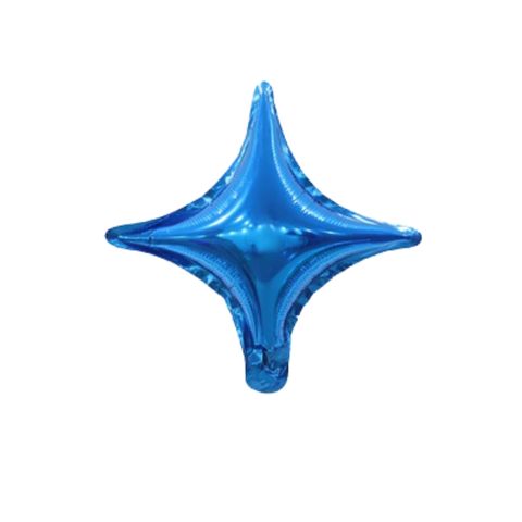 Blue Star Balloons Outer Space Decorations  10Pcs