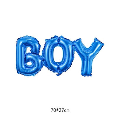 Boy Or Girl Letter Script Foil Balloon