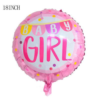 Baby Girl Balloon Baby Shower Balloons Gender Reveal Decorations 18in