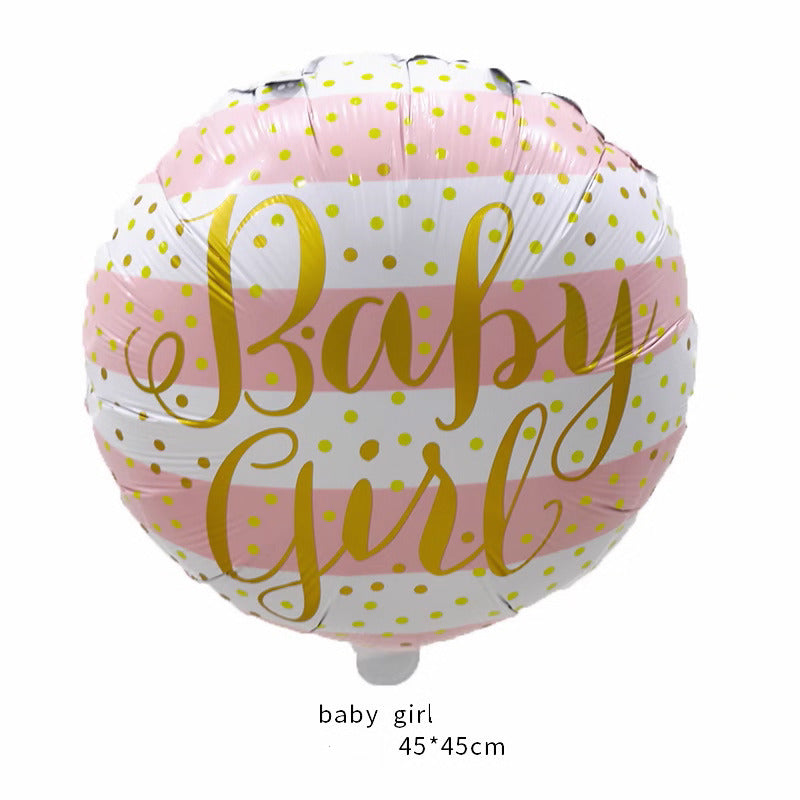 Ballons baby girl pour Baby shower ou Gender Reveal
