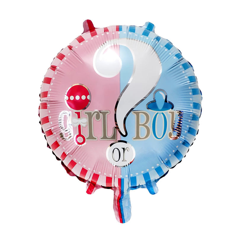 He or She Foil Balloon Baby Shower Balloons Gender Reveal Decorations