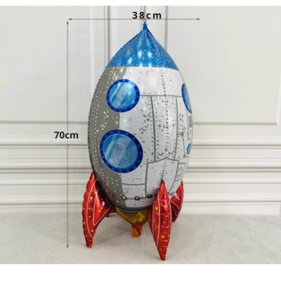 Ballon en forme de fusée Décorations spatiales Thème spatial de l'univers