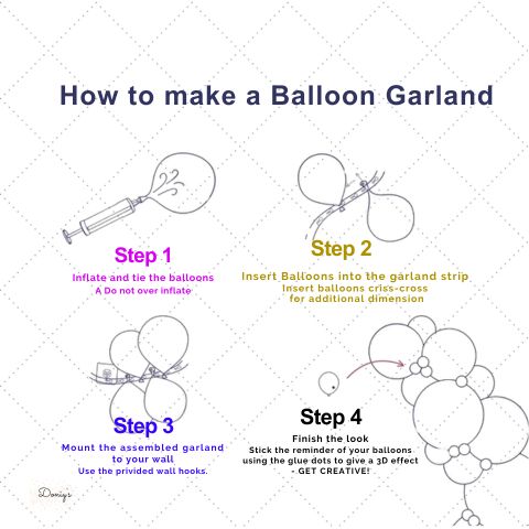 Blue Gold Balloon Garland Kit Balloon Arch DIY Balloon Garland