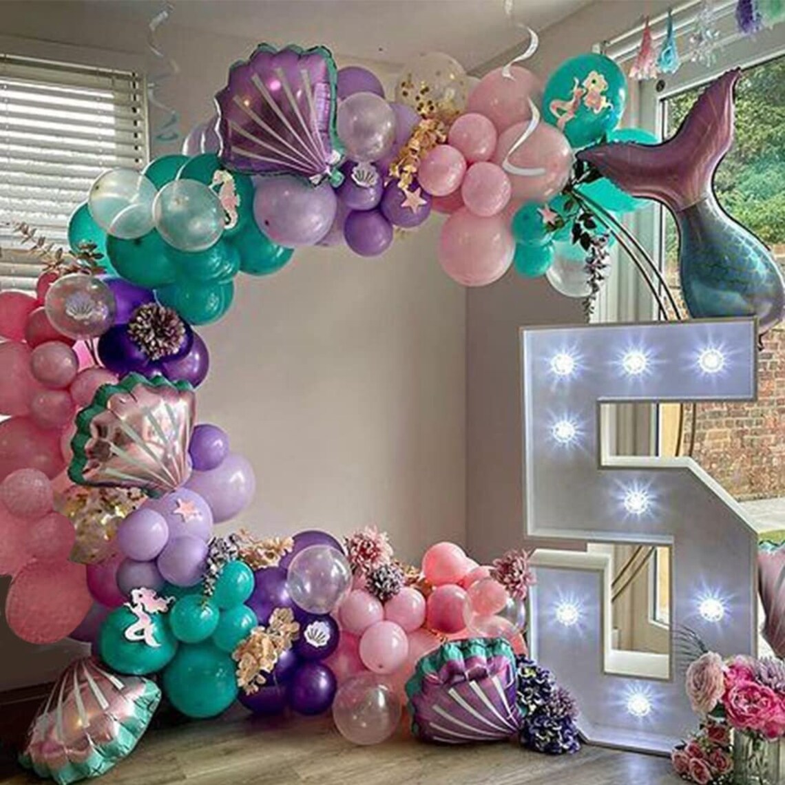 Mermaid Balloon Garland  Mermaid Tail Balloons Arch Kit