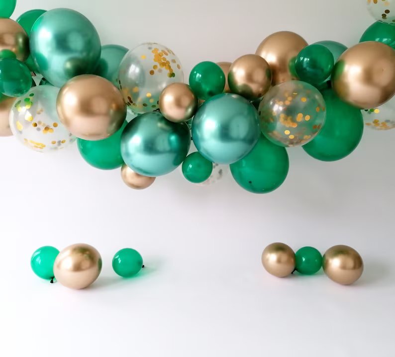 Guirlande de ballons verts Décorations de fête dans la jungle
