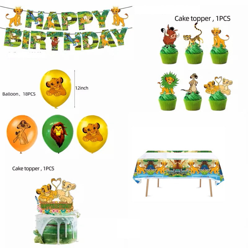 Lion King Simba Birthday Party kit